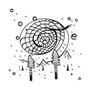 freezing waterfall tattoo design idea