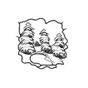 freezing waterfall tattoo design idea