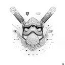 educação física com nutrição e jiu-jitsu  tattoo design idea