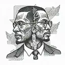 malcom x,Hamilton  tattoo design idea