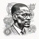 malcom x,Hamilton  tattoo design idea