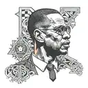 malcom x,Hamilton  tattoo design idea