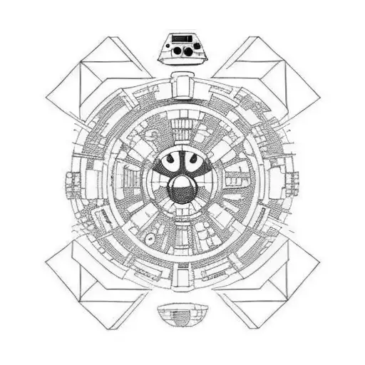 Star Wars ships tattoo design idea