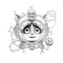 coraline  tattoo design idea
