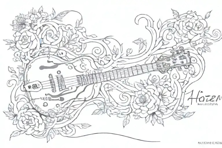 Hozier song lyrics Almost (sweet music)  tattoo design idea