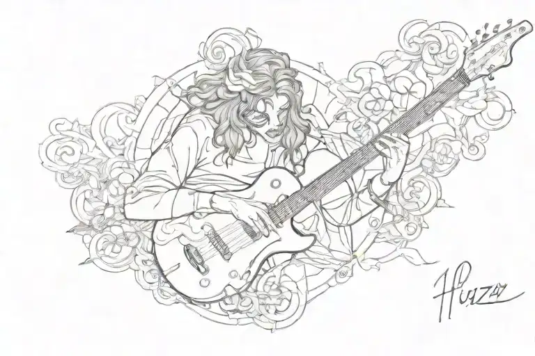 Hozier song Almost (sweet music)  tattoo design idea