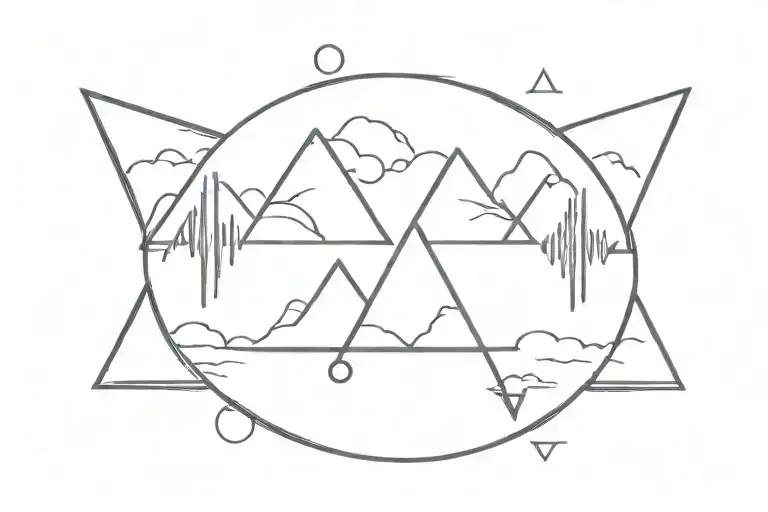 God is greater than highs and lows tattoo design idea