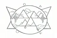 God is greater than highs and lows tattoo design idea