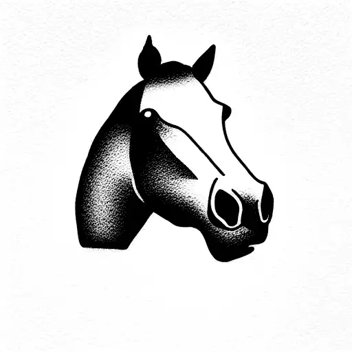 Tattoo uploaded by Katherine Sacks • Would love to get this as part of a  sleeve only it would be my horses face and markings #equestrian #horse  #animal #farm #blackandwhite #lines #simple •