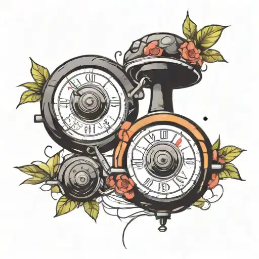 weights and anxiety  tattoo design idea