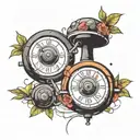 weights and anxiety  tattoo design idea