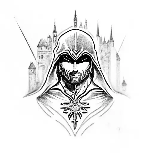 Ezio Auditore tattoo design idea
