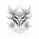 view between villages  tattoo design idea