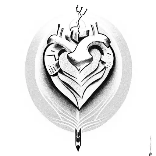 heart tattoo design idea