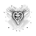heart tattoo design idea