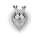 heart tattoo design idea