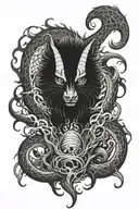 cryptid tattoo design idea