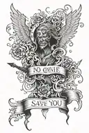 No One Is Coming To Save You tattoo design idea