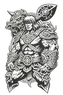 he-man tattoo design idea