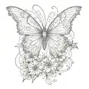 butterfly effect tattoo design idea