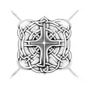 celtic cross tattoo design idea