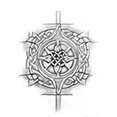 celtic cross tattoo design idea
