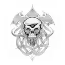 celtic reaper tattoo design idea