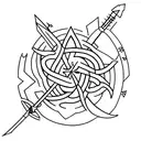 arrow with the four elements tattoo design idea