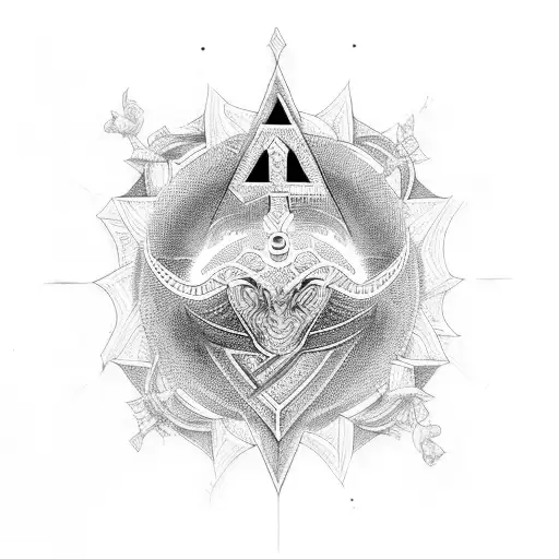 Ankh Symbol tattoo design idea