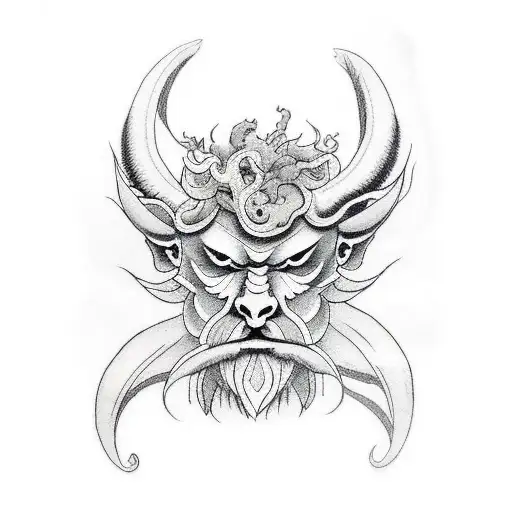 satyr tattoo design idea