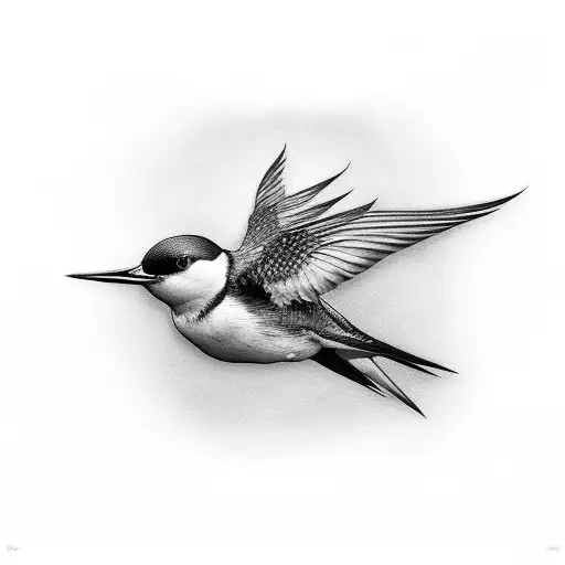 Swallow Bird tattoo design idea