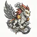 fairy tail tattoo design idea