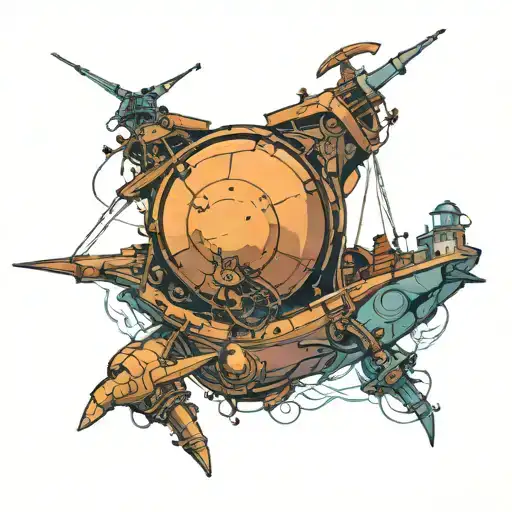 treasure planet tattoo design idea