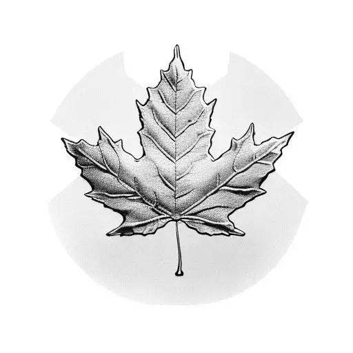 Maple Leaf tattoo design idea