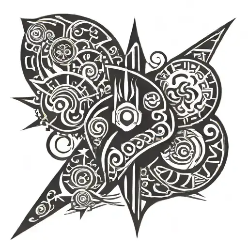 risk and money tattoo design idea