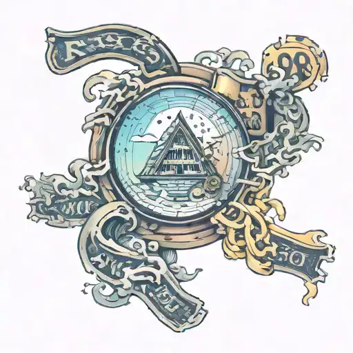 risk and money tattoo design idea