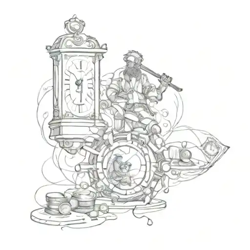 risk and money tattoo design idea