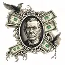 risk and money tattoo design idea