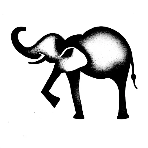 Elephant tattoo design idea
