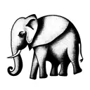 Elephant tattoo design idea