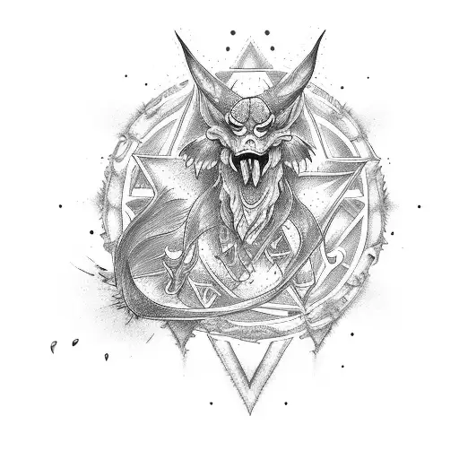 magic spellbook tattoo design idea