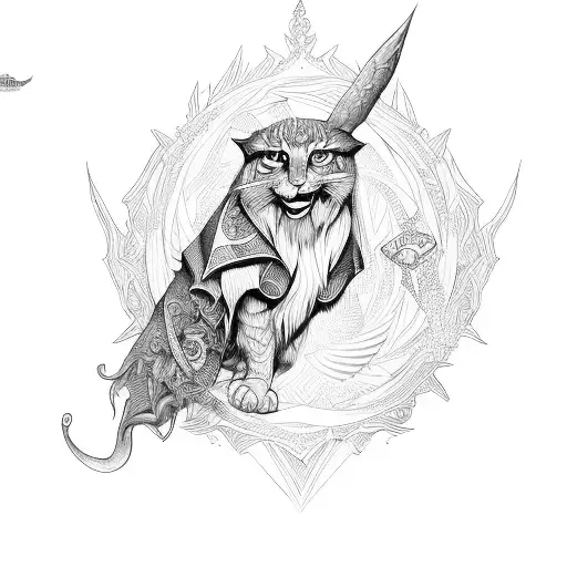 wizard's spell tattoo design idea