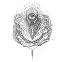 magic spellbook tattoo design idea