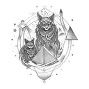 magic spellbook tattoo design idea