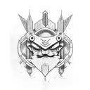 chrono trigger - glenn tattoo design idea