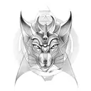 Anubis tattoo design idea