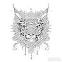 Arabic  tattoo design idea