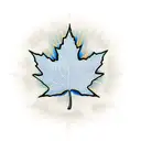 Maple Leafes with sun tattoo design idea