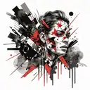 dissociative identity disorder tattoo design idea