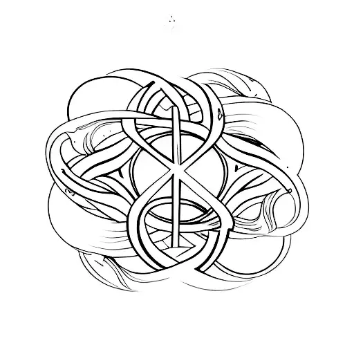 infinity friendship tattoo design idea